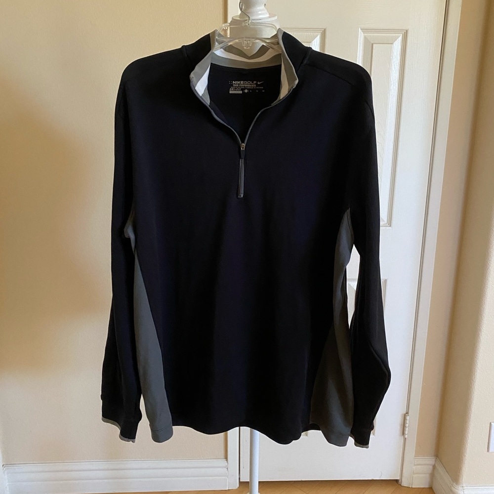 Nike Golf Tour Performance Black Dri-Fit Pullover XL
